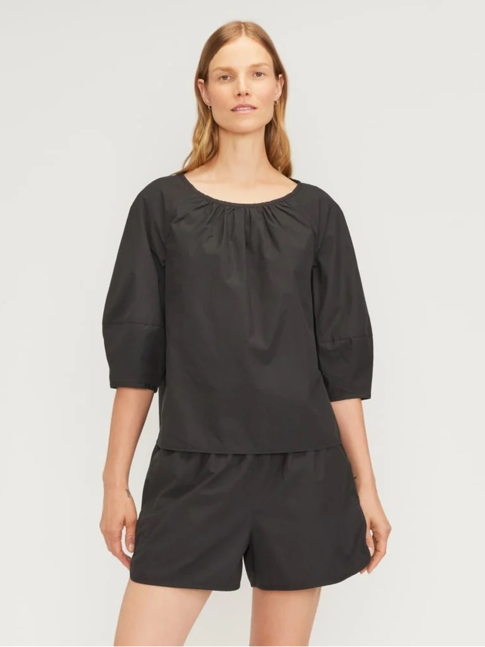 Everlane Poplin Scoop-Neck Top